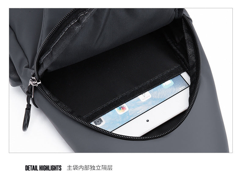 Men's Chest Bag Casual Backpack Sports Function Oblique Shoulder Fashion Tactical Single Crossbody