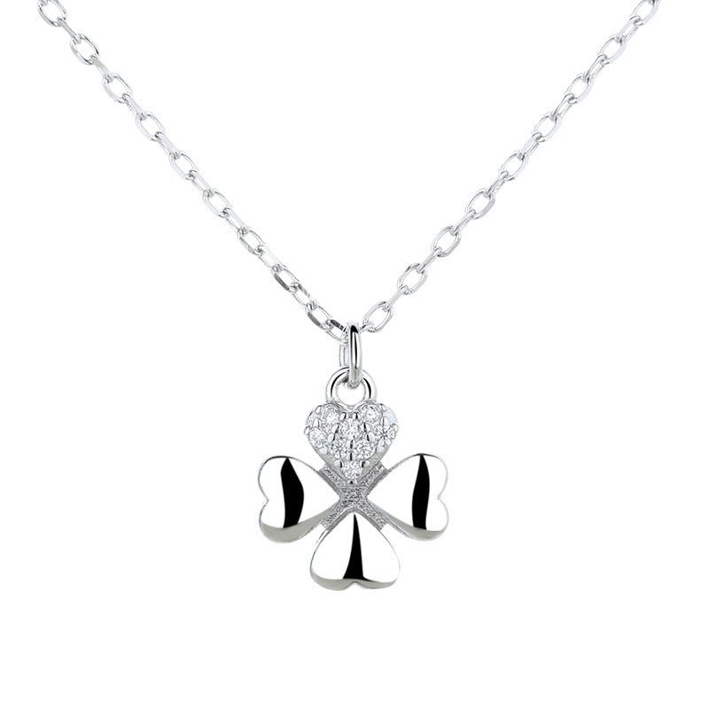 925 Sterling Silver Simple Temperament Clavicle Necklace